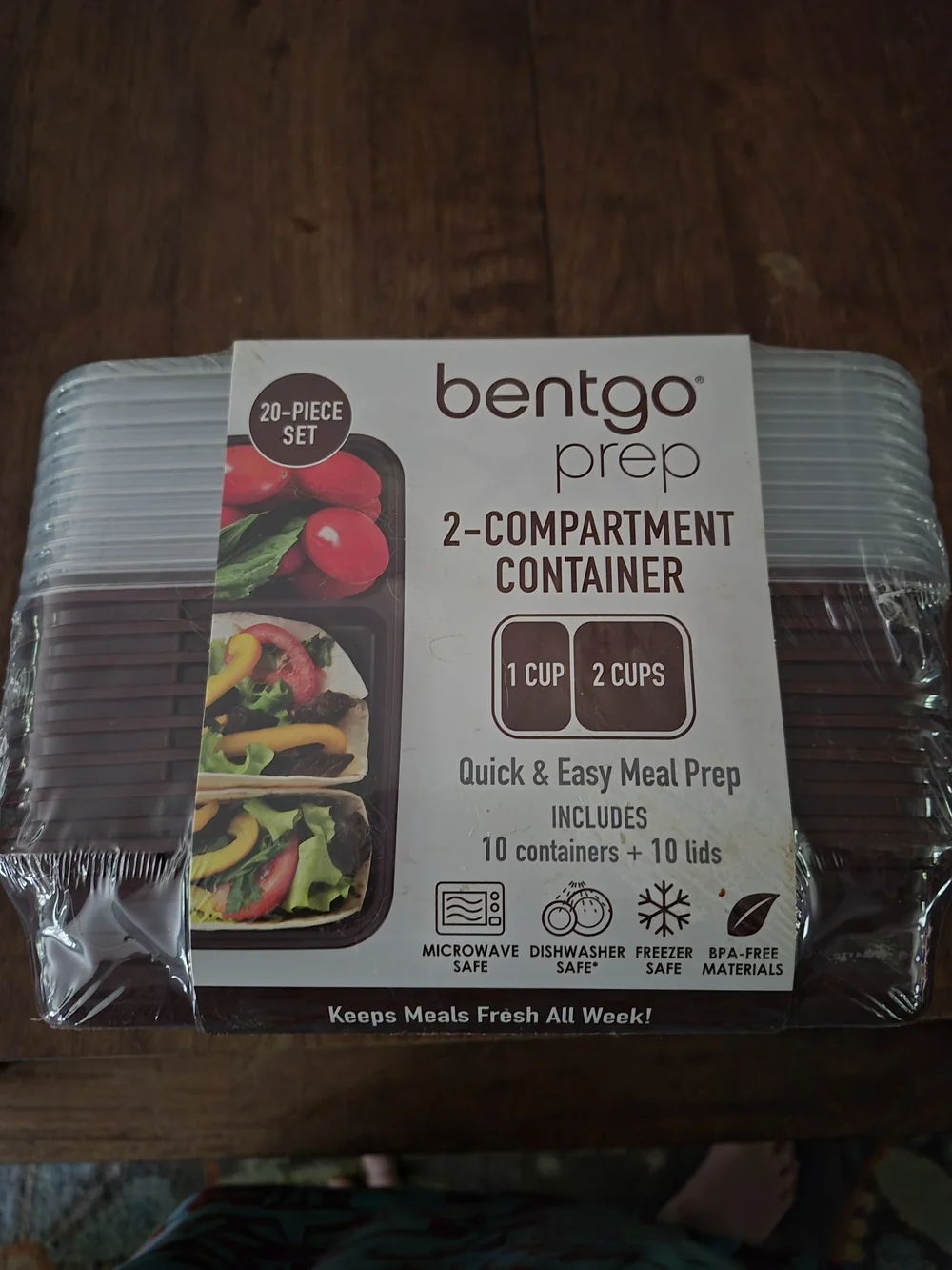 bentgo prep 20-Piece Meal Tray Set - Black